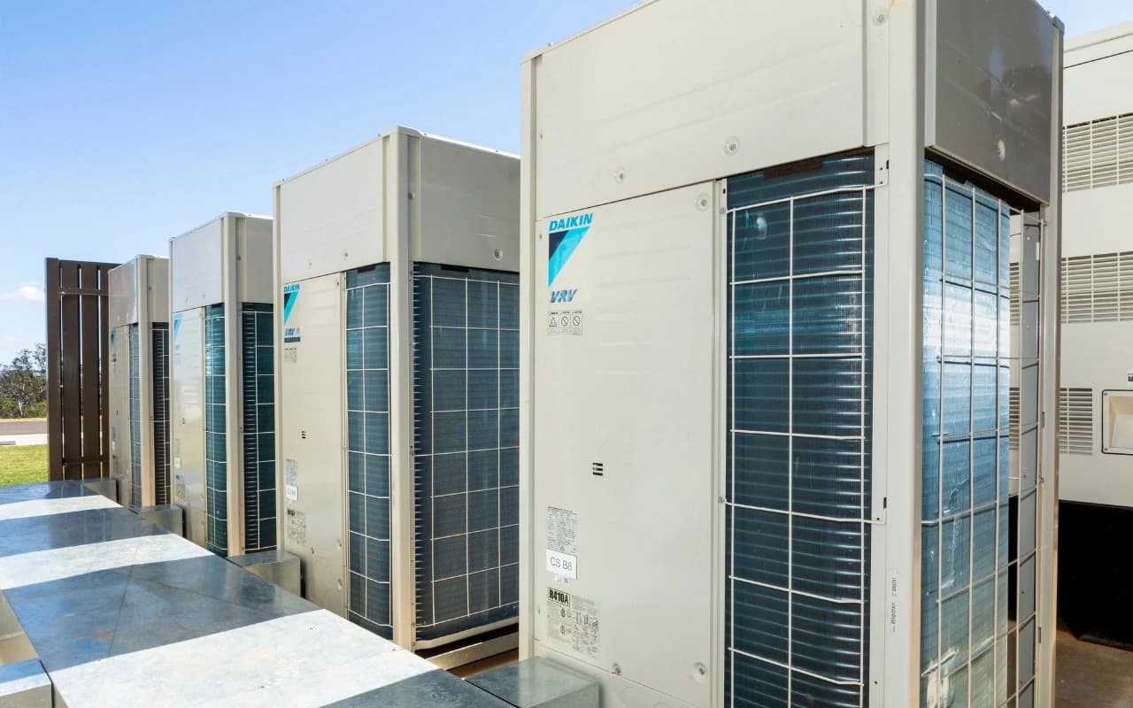 Air conditioning outlet in a modern interior